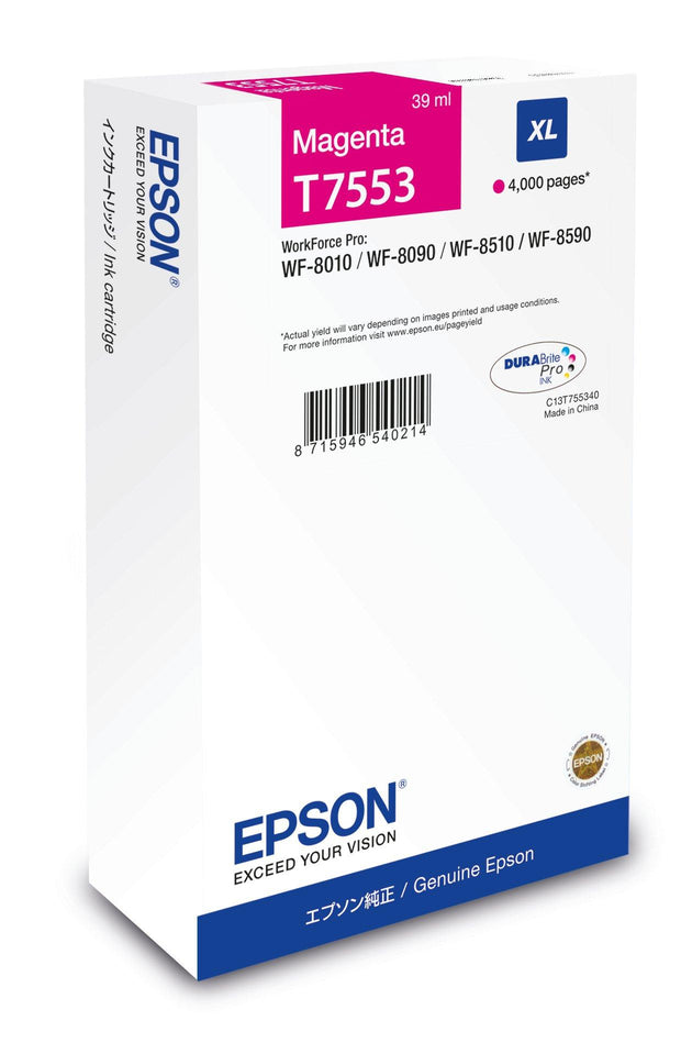 Epson WF-8xxx Series Ink Cartridge XL Magenta bläckpatron