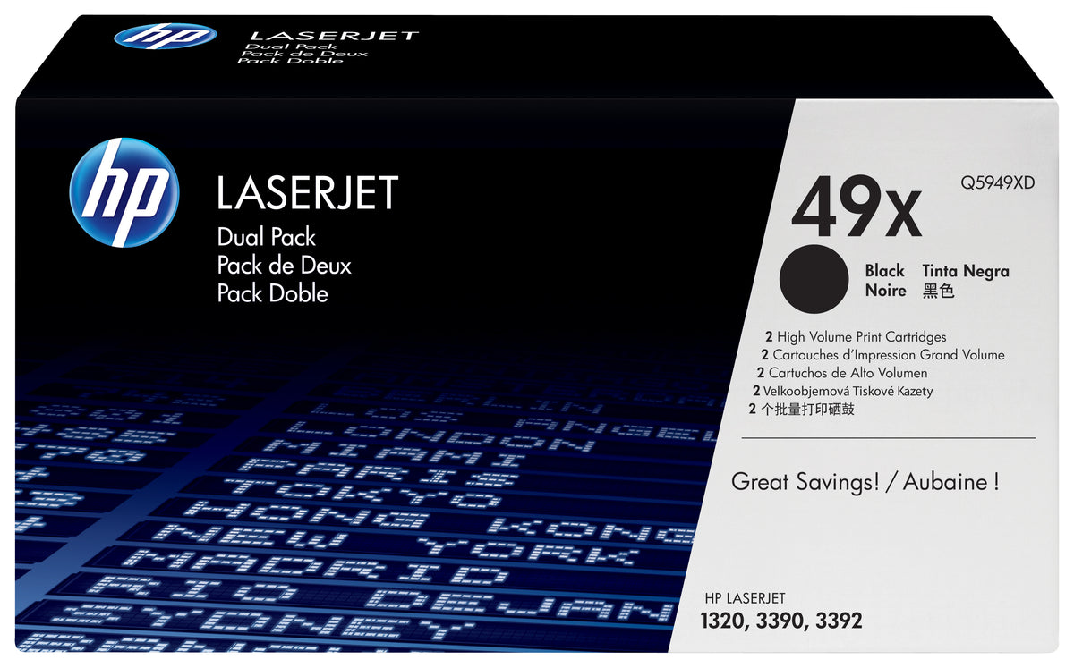 HP 49X Tonerkassett Original Svart