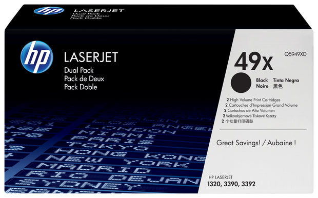 HP 49X Tonerkassett Original Svart