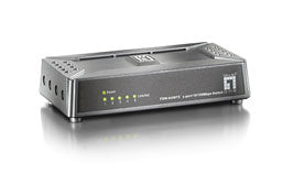 LevelOne FSW-0508TX nätverksswitchar Ohanterad Fast Ethernet (10/100) Svart
