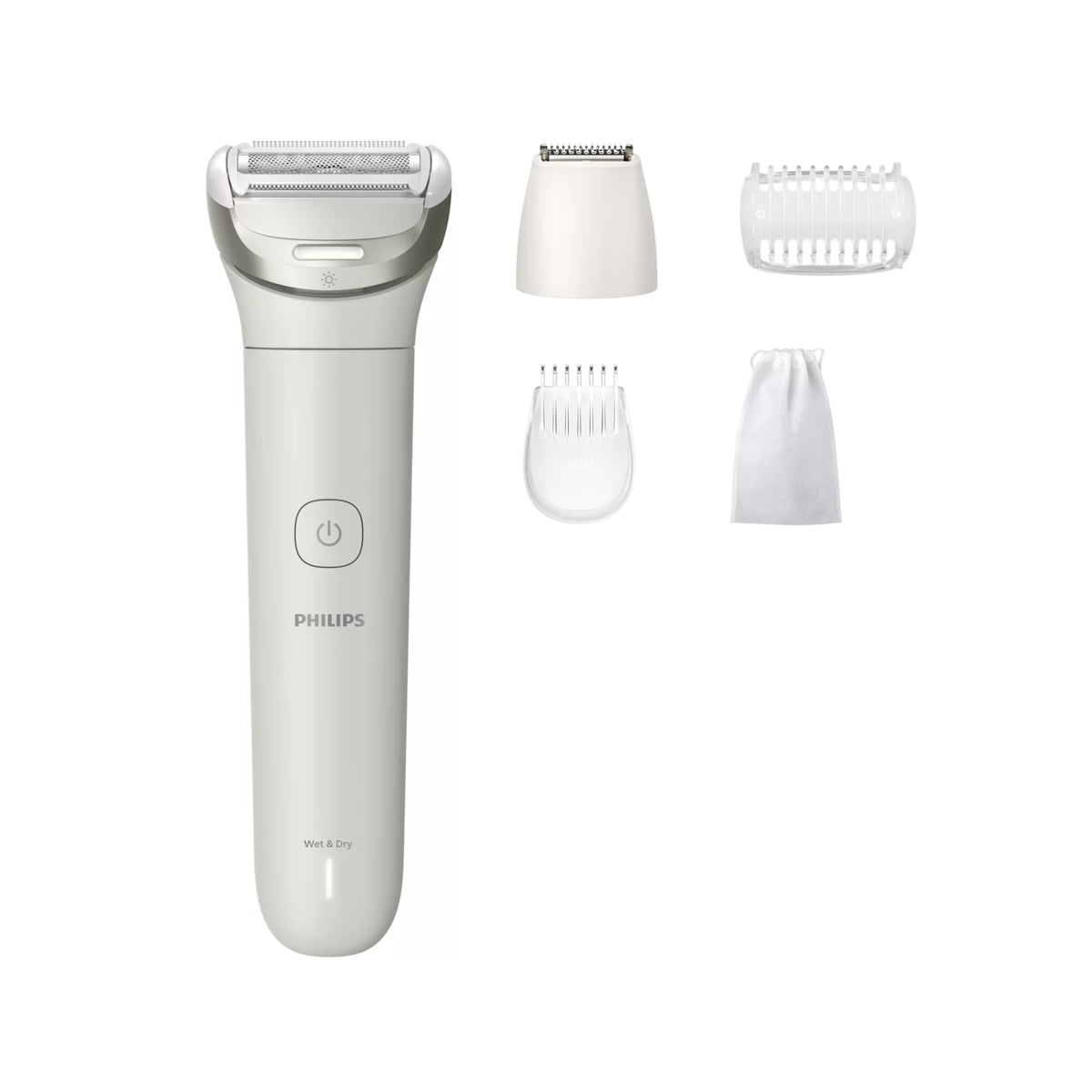 Philips 8000 series BRL147/00 rakapparater för kvinnor Vit