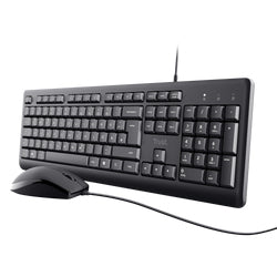 Trust TKM-250 tangentbord Mus inkluderad Universal USB QWERTY Nordic Svart