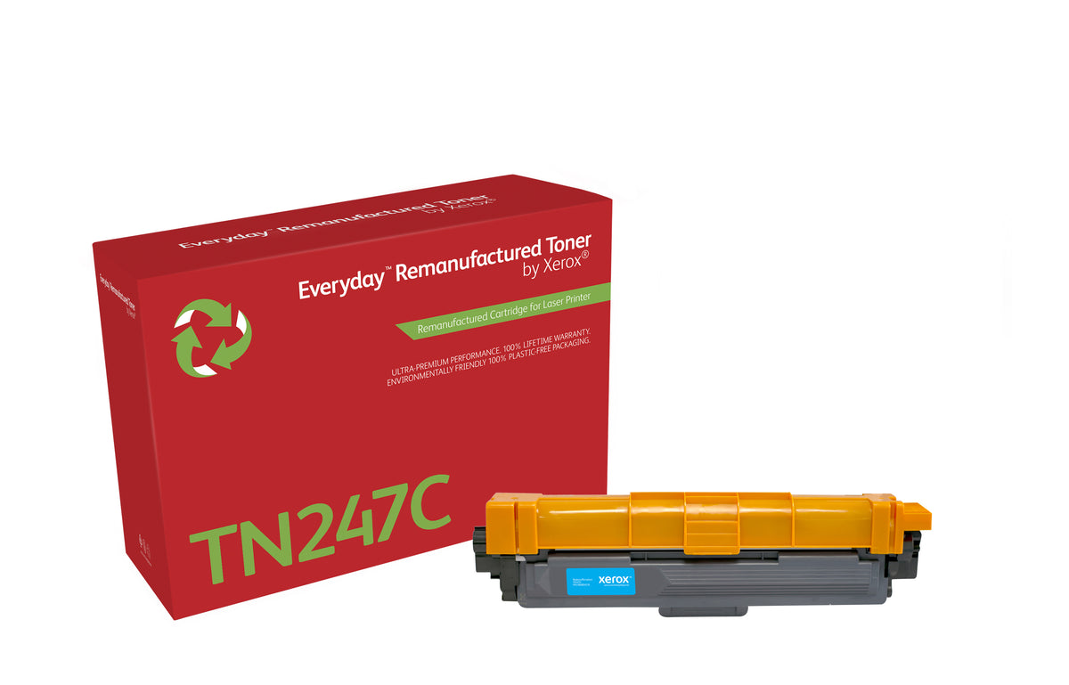 Everyday Cyan Remanufactured Toner by Xerox compatible with Brother TN247C