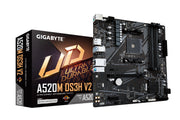 GIGABYTE A520M DS3H V2 moderkort Uttag AM4 micro ATX