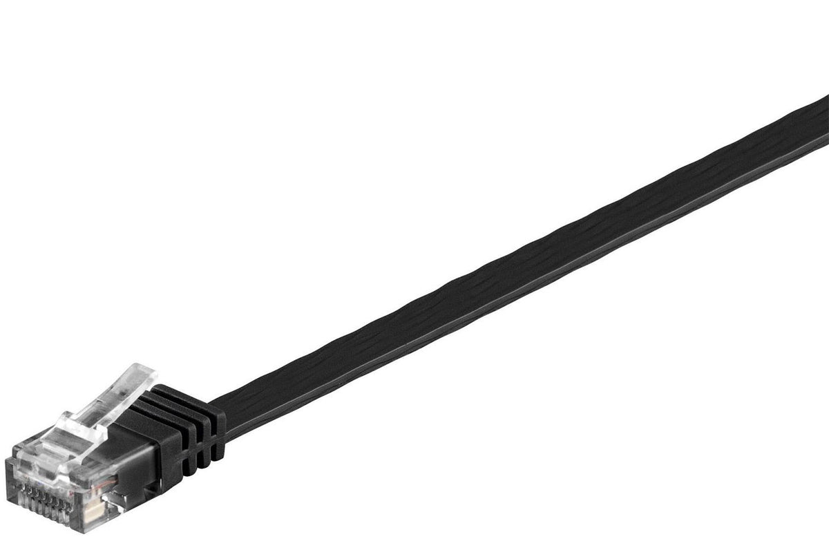 Microconnect V-UTP6005S-FLAT nätverkskablar Svart 0,5 m Cat6 U/UTP (UTP)