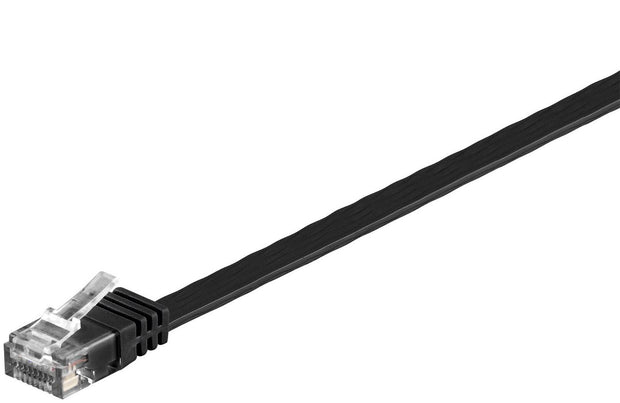 Microconnect V-UTP6005S-FLAT nätverkskablar Svart 0,5 m Cat6 U/UTP (UTP)