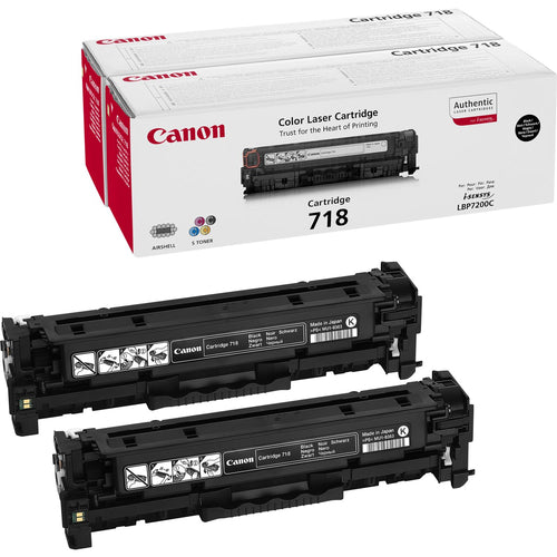Canon CRG-718 Bk VP Tonerkassett Original Svart