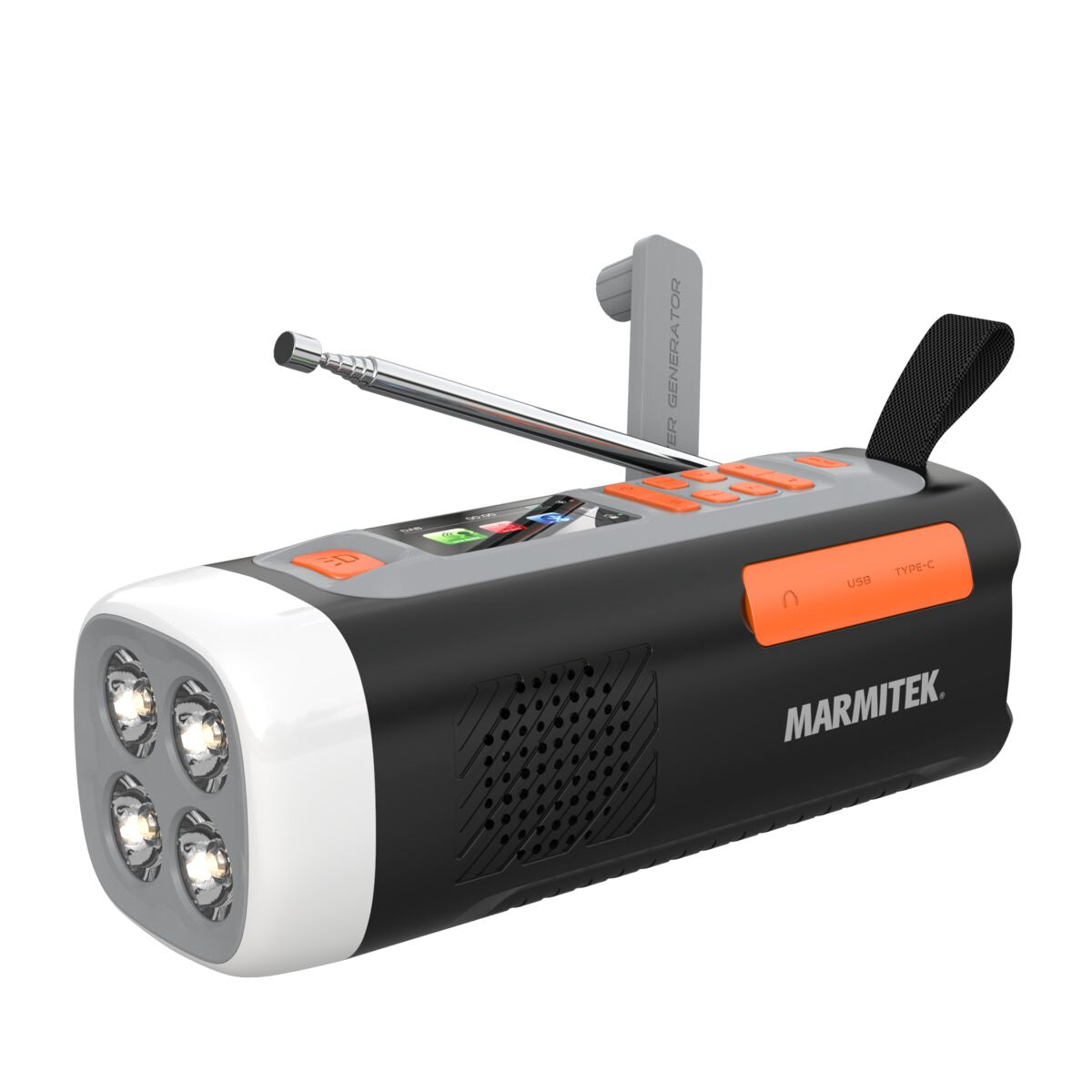Marmitek 25008644 radioapparater Bärbar Analog och digital Svart