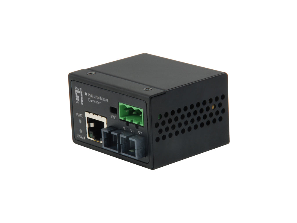 LevelOne IEC-4001 mediakonverterare för nätverk 100 Mbit/s Flerläge Svart - 1x100M