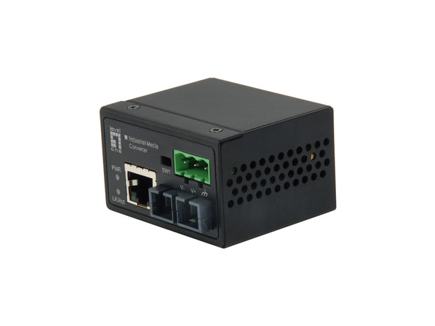 LevelOne IEC-4001 mediakonverterare för nätverk 100 Mbit/s Flerläge Svart - 1x100M