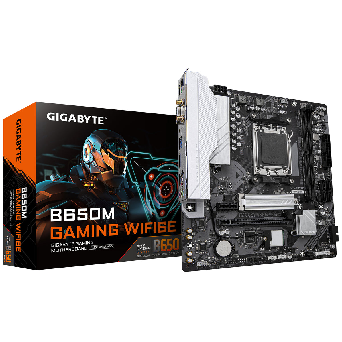 GIGABYTE B650M GAMING WIFI6E moderkort AMD B650 AM5-sockel micro ATX