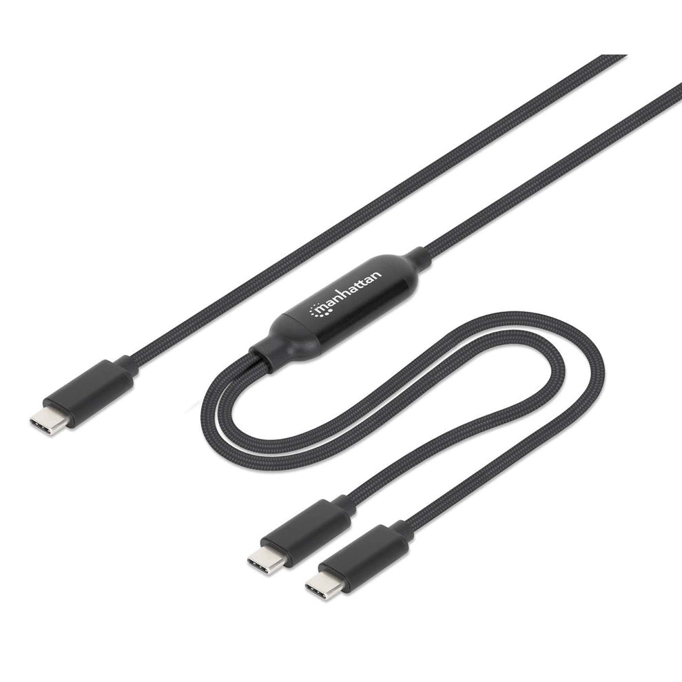 Manhattan 355810 USB-kablar 2 m USB C 2 x USB C 100 W Svart