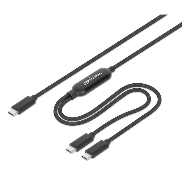 Manhattan 355810 USB-kablar 2 m USB C 2 x USB C 100 W Svart