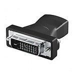 LogiLink HDMI to DVI Adapter HDMI 19-pin female DVI-D (24+1) male Svart