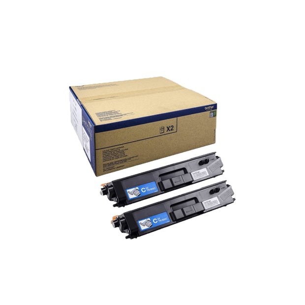 Brother TN-900CTWIN Tonerkassett Original Cyan