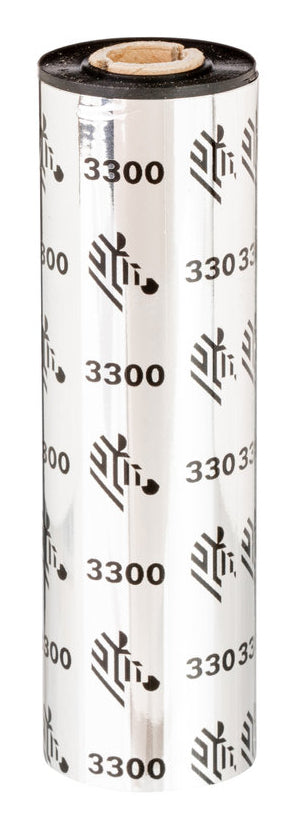 Zebra 3300 Wax/ Resin värmeband 74 m Svart