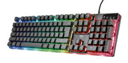 Trust GXT 835 Azor tangentbord Spela USB QWERTY Engelsk Svart