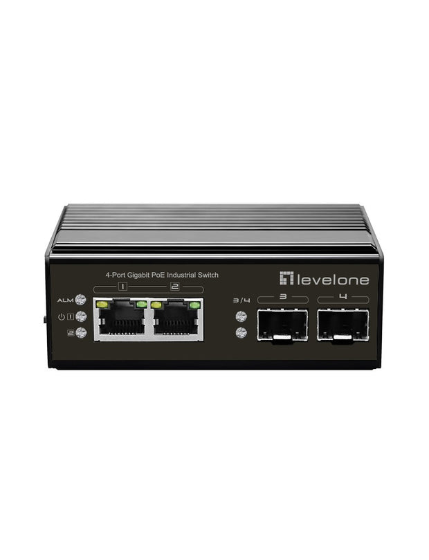 LevelOne IGP-0432 nätverksswitchar Ohanterad Gigabit Ethernet (10/100/1000) Strömförsörjning via Ethernet