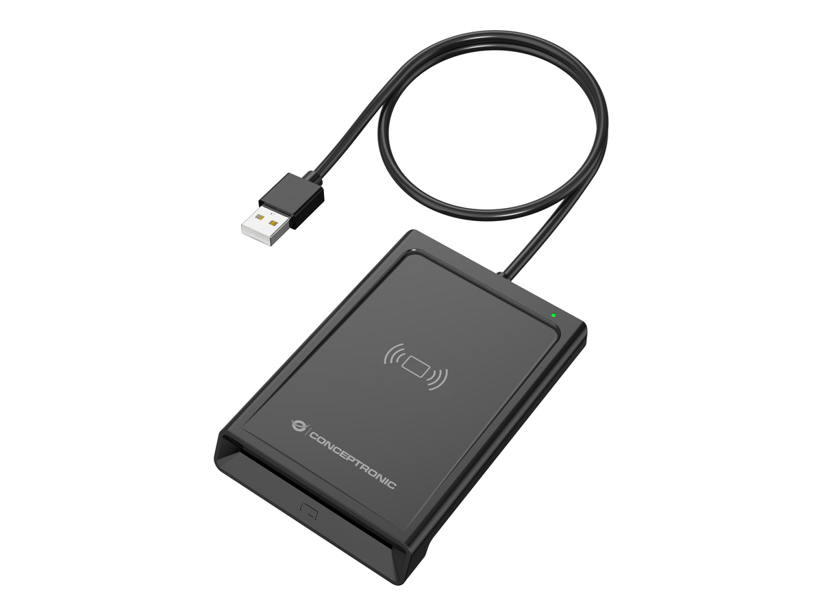 Conceptronic BIAN11B läsare smarta kort inomhus USB USB 2.0 Svart