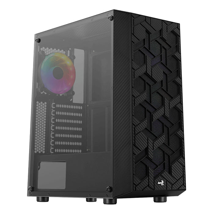 Aerocool Hive-G-BK-v3 Midi Tower Svart