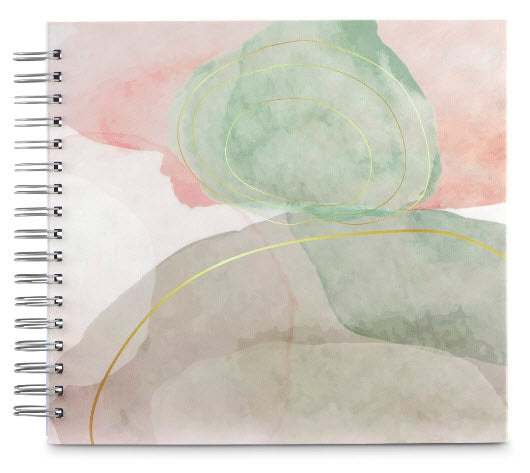 Hama Watercolor fotoalbum Grön 100 ark 10 x 15 Spiralbindning