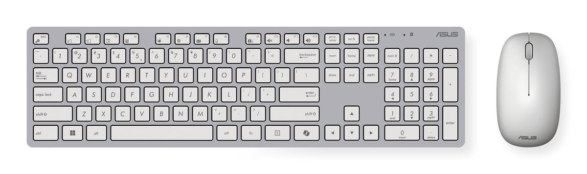 ASUS W5000 tangentbord Mus inkluderad Universal RF Trådlös Vit