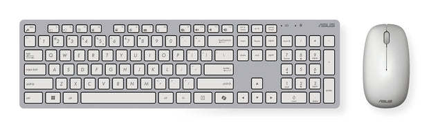 ASUS W5000 tangentbord Mus inkluderad Universal RF Trådlös Vit