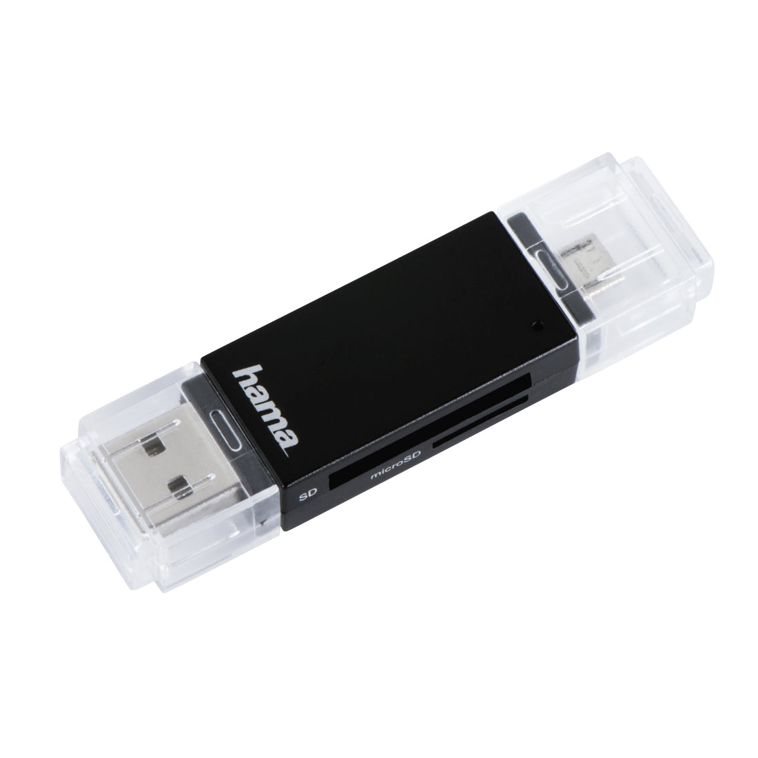 Hama Basic kortläsare USB 2.0/Micro-USB Svart