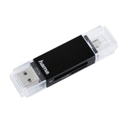 Hama Basic kortläsare USB 2.0/Micro-USB Svart