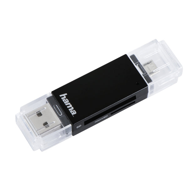 Hama Basic kortläsare USB 2.0/Micro-USB Svart