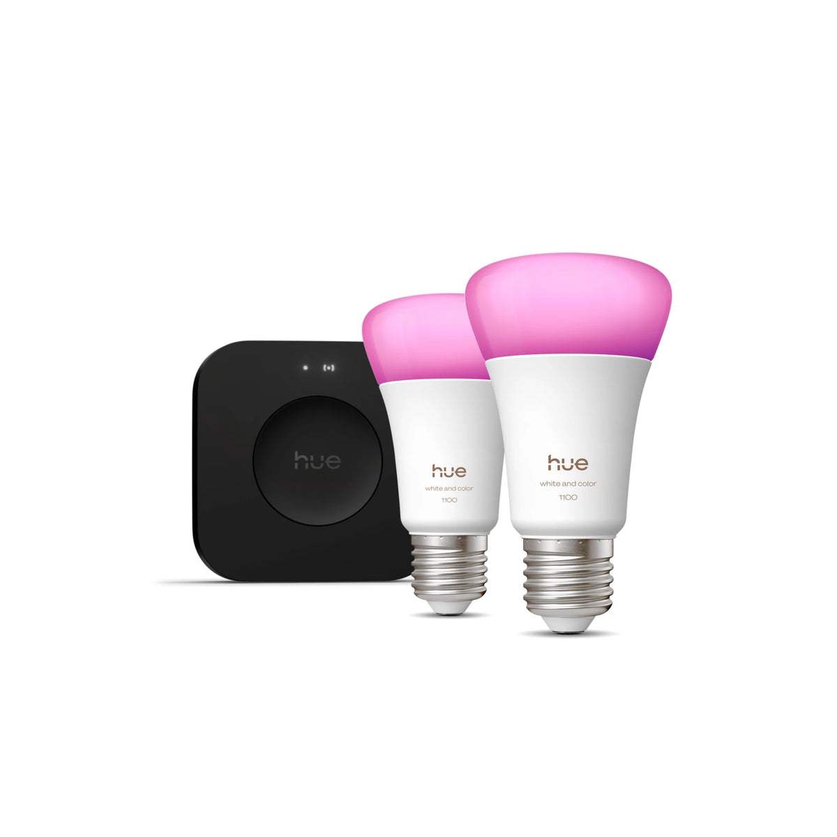 Philips Hue White och Color Ambiance Startpaket: 2 st E27 färgkompatibla smarta