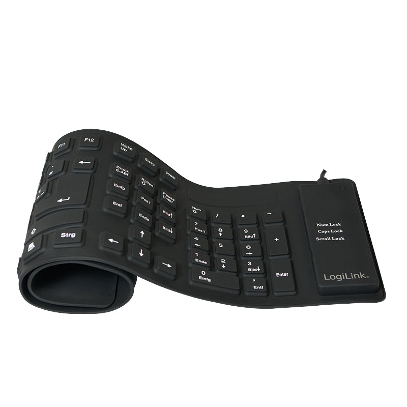 LogiLink ID0019A tangentbord Universal USB QWERTZ tyska Svart
