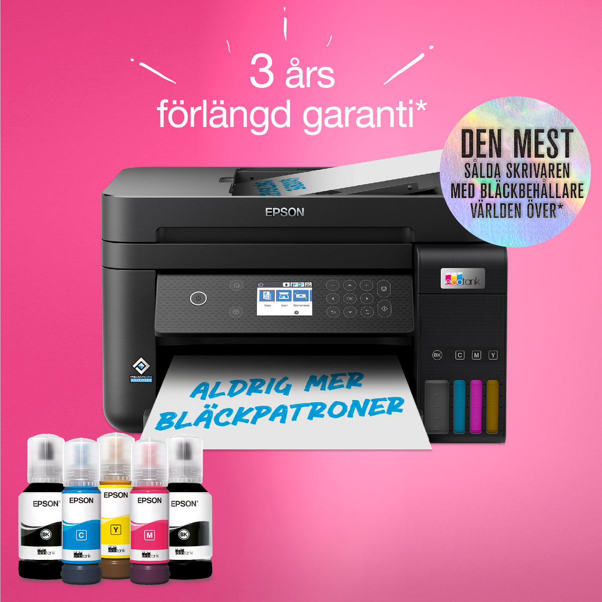 Epson EcoTank ET-3850 - Bläckstråleskrivare - Duplex