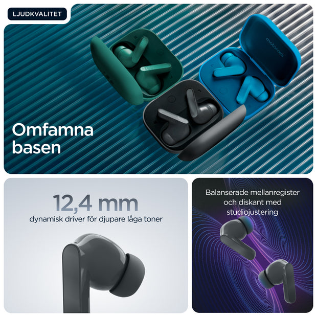Motorola Moto Buds Bass Headset True Wireless Stereo (TWS) I öra Samtal/musik