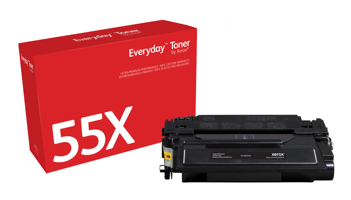Everyday Svart Toner by Xerox compatible with HP 55X (CE255X)