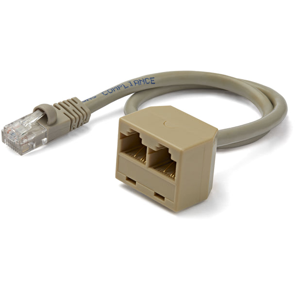 StarTech.com 2-till-1 RJ45 splitterkabeladapter