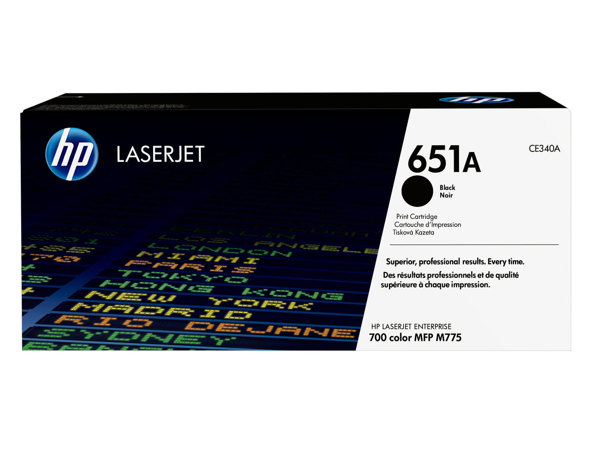 HP 651A svart LaserJet-tonerkassett