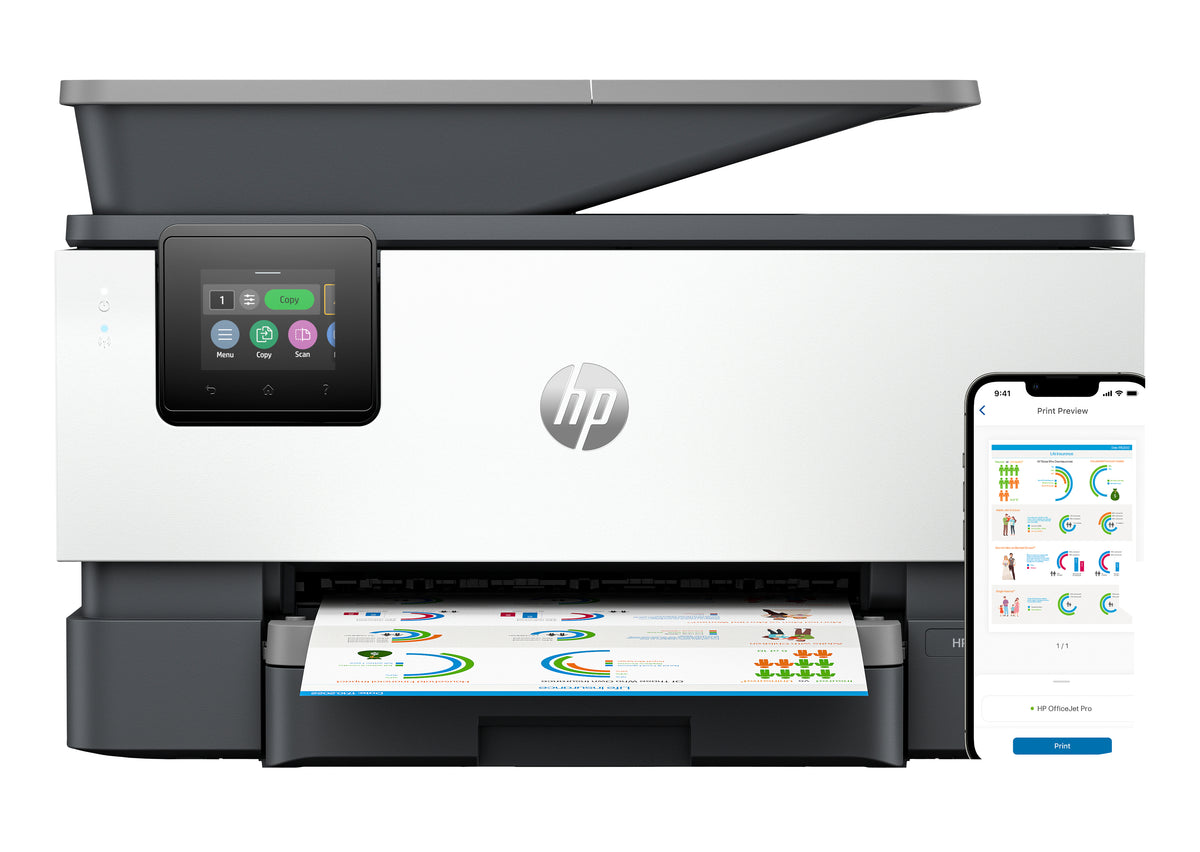 HP OfficeJet Pro 9122e Trådlöst All-in-One Färg Skrivare - Termisk bläckstråle