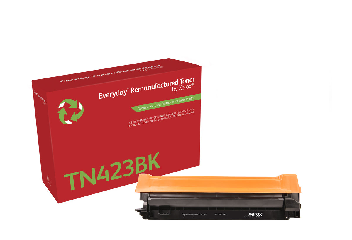 Everyday Svart Remanufactured Toner by Xerox compatible with Brother TN423BK