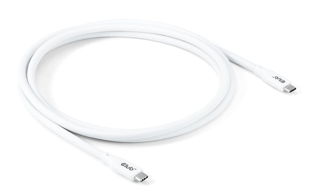 CLUB3D CAC-3001 USB-kablar USB4 Gen 2x2 2 m USB C 20 Gbit/s 240 W Vit