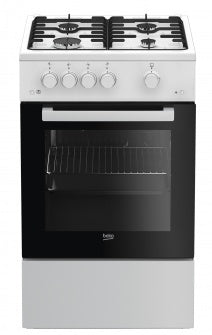 Beko FSG52020FW spis Fristående köksspis gas Svart