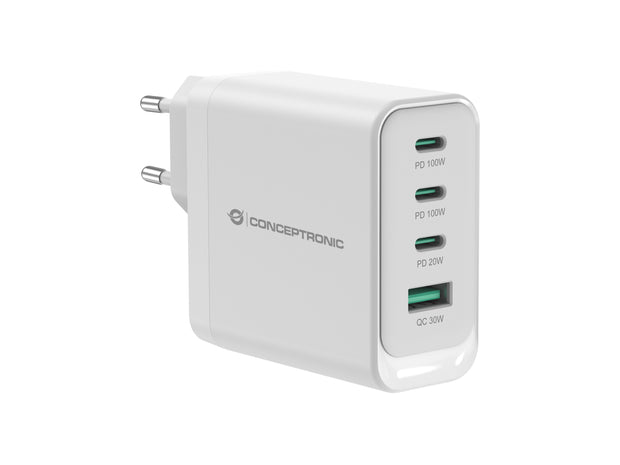 Conceptronic ALTHEA22W100 mobilladdare Universal Vit AC Snabb laddning inomhus