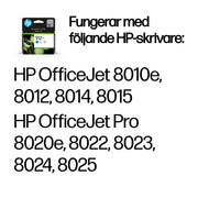 HP 912XL cyan original bläckpatron med hög kapacitet