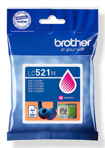 Brother LC521M bläckpatroner Original Magenta