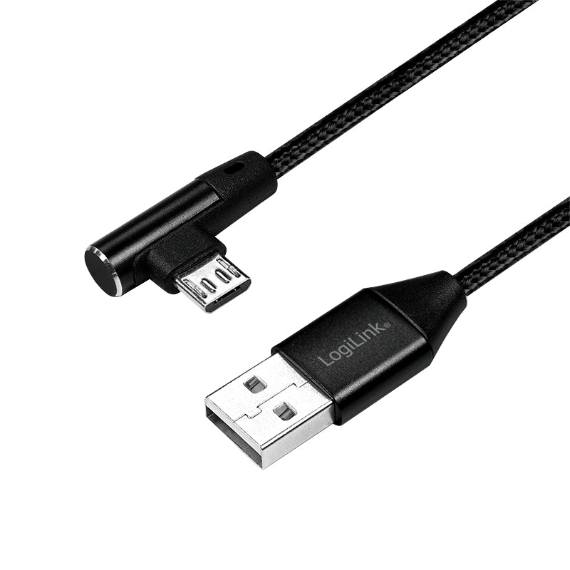 LogiLink CU0142 USB-kablar USB 2.0 0,3 m USB A Micro-USB B 0,48 Gbit/s Svart
