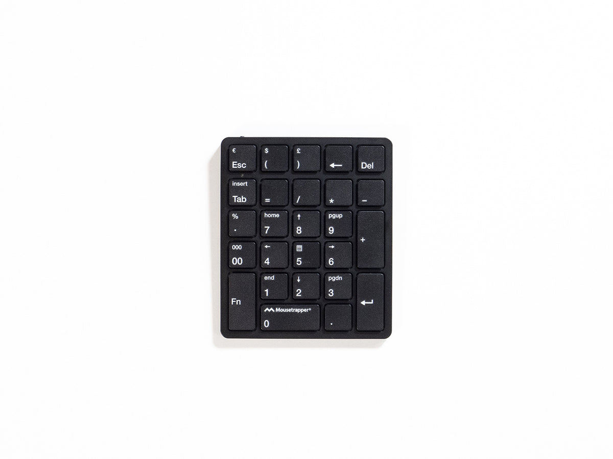 Mousetrapper NumPad numeriskt tangentbord Universal RF Trådlös Svart