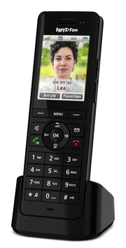 Fon FRITZ! X6 DECT-telefon Namn och uppringnings-ID Svart