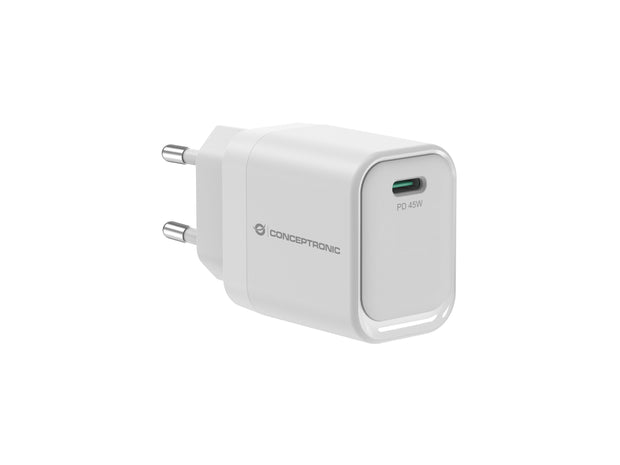 Conceptronic ALTHEA19W45 mobilladdare Universal Vit AC Snabb laddning inomhus