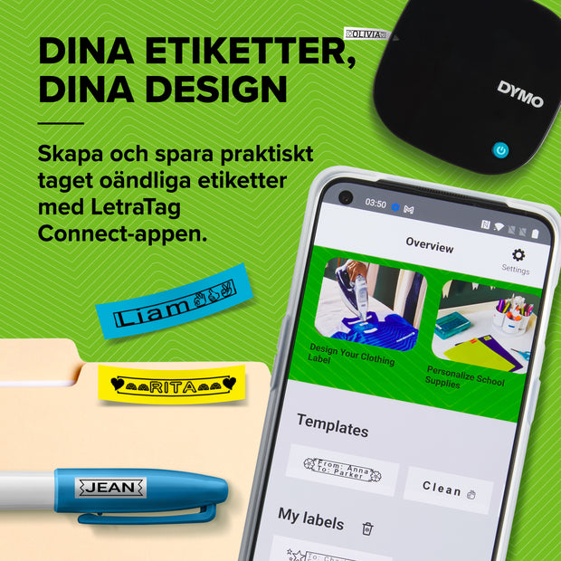 DYMO LetraTag 200B - Direkt termisk/termisk överföring