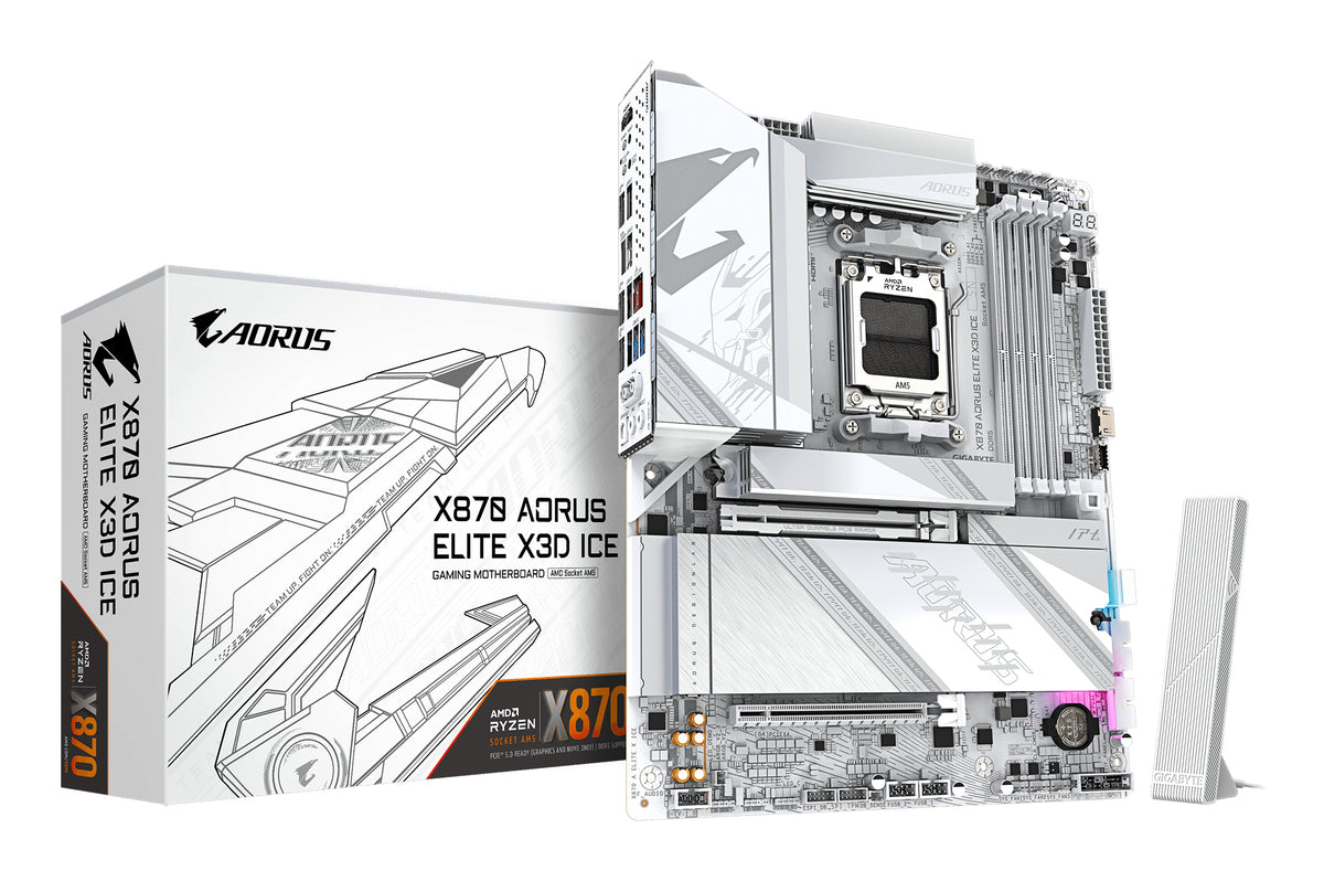 GIGABYTE X870 AORUS ELITE X3D ICE AMD X870 AM5-sockel ATX